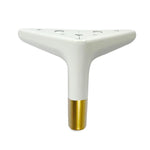 Pernas Curtas de Metal para Sofá e Mesa de Centro de 10cm, Dourado Branco 10cm, Preto Mate 10cm, Verde Gulas 10cm