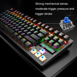 Teclado Mecânico com Iluminação Punk para Escritório e Portátil ZIYOULANG K2 87 Teclas, Comprimento do Cabo: 1.5m, K2 Preto, K2 Branco, K2 Rosa, K2 Azul