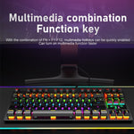 Teclado Mecânico com Iluminação Punk para Escritório e Portátil ZIYOULANG K2 87 Teclas, Comprimento do Cabo: 1.5m, K2 Preto, K2 Branco, K2 Rosa, K2 Azul