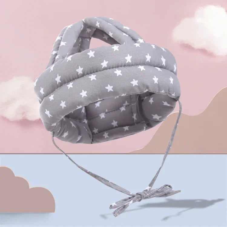 Baby Breathable Anti-fall Head Protective Cap Baby Protective Cap Toddler Bumper Cap, Spec:, Starfish, Pink Forest, Green Forest, Gray Forest, Pink Forest Antlers, Green Forest Antlers, Gray Forest Antlers, Starfish Antlers, Gray Cloud, Gray Star      ...