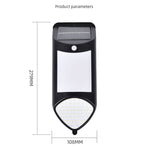 Luzes de Sensor Humano LED Solar X-A18 com 59 LEDs, Luzes de Jardim