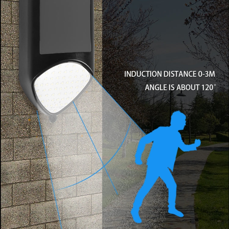 Luzes de Sensor Humano LED Solar X-A18 com 59 LEDs, Luzes de Jardim