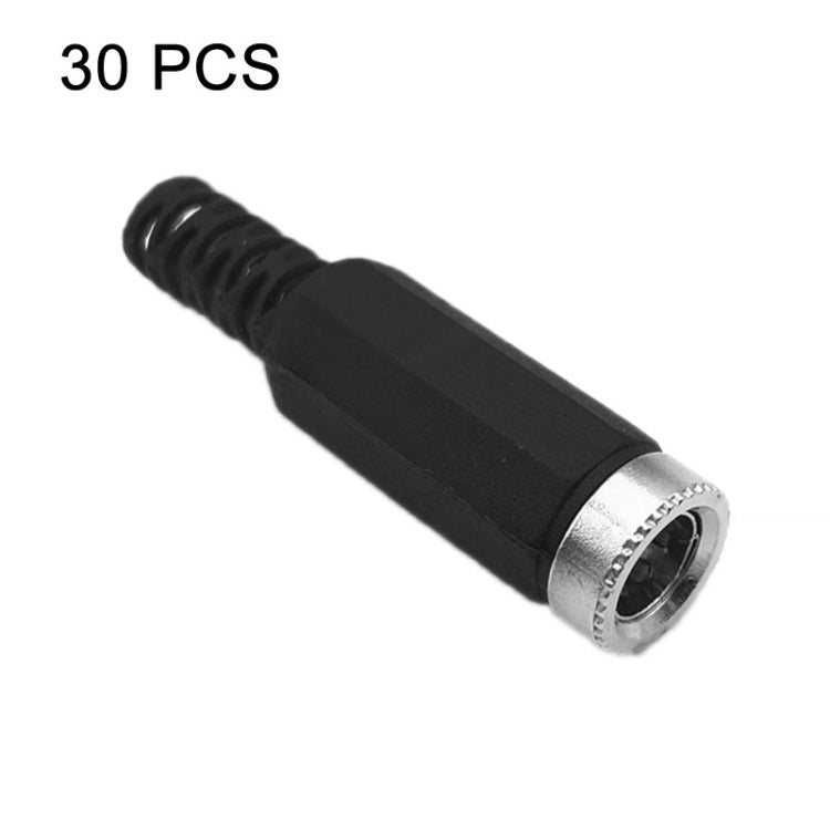 30 Peças de Cabeça Fêmea DC Soldada Montada, DC 2,1mm, DC 2,5mm