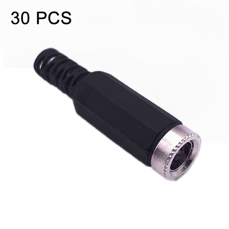 30 Peças de Cabeça Fêmea DC Soldada Montada, DC 2,1mm, DC 2,5mm