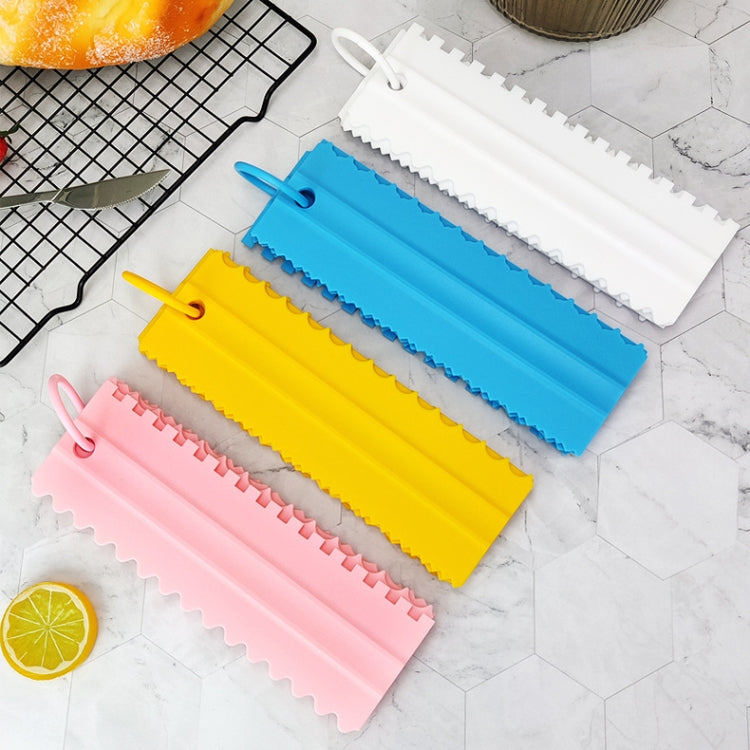 4 PCS / Conjunto Raspador de Creme de Plástico PP com Lado Duplo Serrilhado para Alisar Bolo Assado, 4 PCS / Conjunto Branco, 4 PCS / Conjunto Amarelo, 4 PCS / Conjunto Azul Céu, 4 PCS / Conjunto Rosa