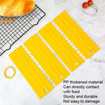 4 PCS / Conjunto Raspador de Creme de Plástico PP com Lado Duplo Serrilhado para Alisar Bolo Assado, 4 PCS / Conjunto Branco, 4 PCS / Conjunto Amarelo, 4 PCS / Conjunto Azul Céu, 4 PCS / Conjunto Rosa