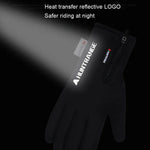 Luvas de Ciclismo HUNTRANGE A023 para Exterior, Impermeáveis, com Toque de Veludo e Ecrã Tátil, M, L, XL