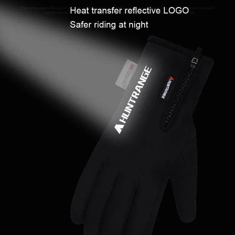 Luvas de Ciclismo HUNTRANGE A023 para Exterior, Impermeáveis, com Toque de Veludo e Ecrã Tátil, M, L, XL