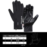 Luvas de Ciclismo HUNTRANGE A023 para Exterior, Impermeáveis, com Toque de Veludo e Ecrã Tátil, M, L, XL