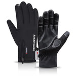 Luvas de Ciclismo HUNTRANGE A023 para Exterior, Impermeáveis, com Toque de Veludo e Ecrã Tátil, M, L, XL