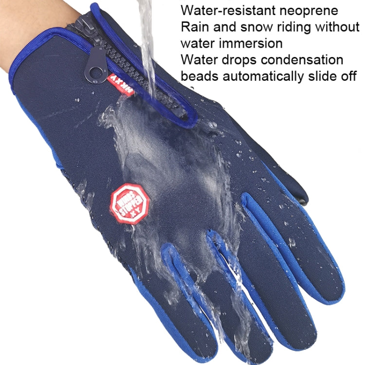Luvas de Ciclismo Impermeáveis para Desporto ao Ar Livre no Inverno com Ecrã Tátil, M, L, XL, XXL