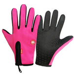 Luvas de Ciclismo Impermeáveis para Desporto ao Ar Livre no Inverno com Ecrã Tátil, M, L, XL, XXL