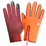Luvas de Ciclismo Impermeáveis para Desporto ao Ar Livre no Inverno com Ecrã Tátil, M, L, XL, XXL