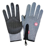 Luvas de Ciclismo Impermeáveis para Desporto ao Ar Livre no Inverno com Ecrã Tátil, M, L, XL, XXL