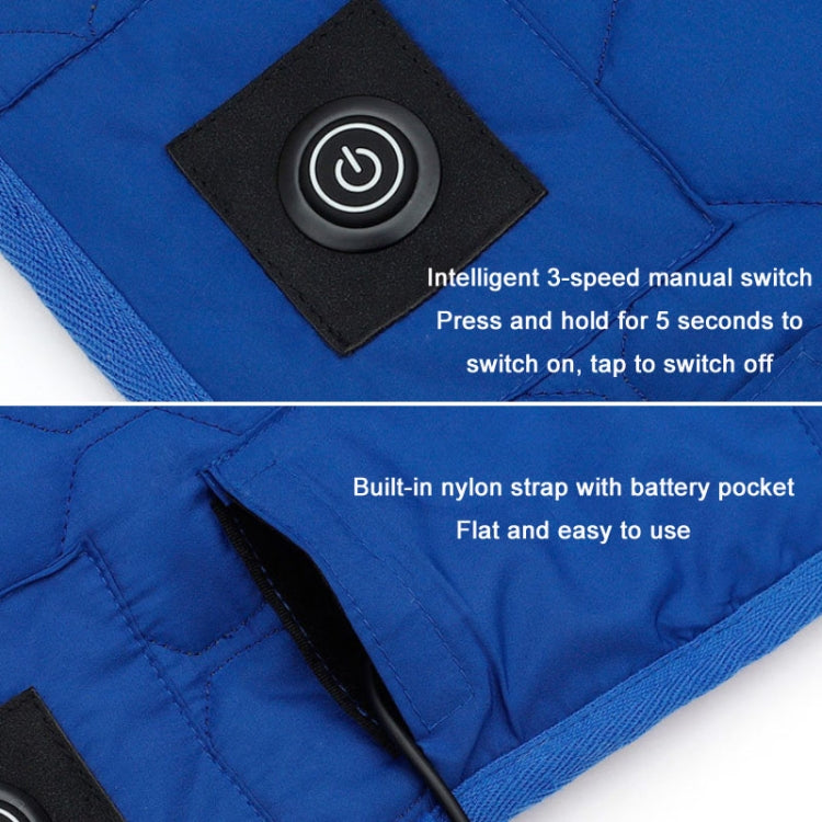 Winter USB Rechargeable Smart Seven Zone Heating  Anti-cold Sleeping Bag Pad, 198x62cm Black Gray, 198x62cm Blue Orange