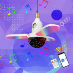 ZSCPH-001 Luz Atmosférica Musical Colorida RGB Bluetooth Multifuncional de 40W com Três Folhas, Tamanho:, L (Estrela), S (Estrela), L (Bola Mágica), S (Bola Mágica)