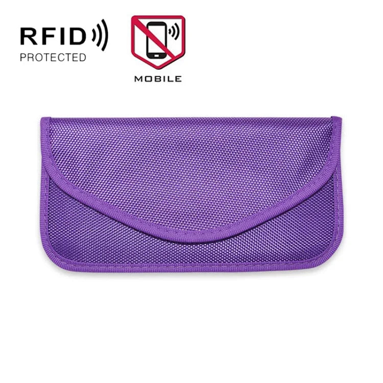 Saco de Blindagem de Sinal para Telemóvel de 6,5 Polegadas Anti-localização Saco de Armazenamento Isolado RFID