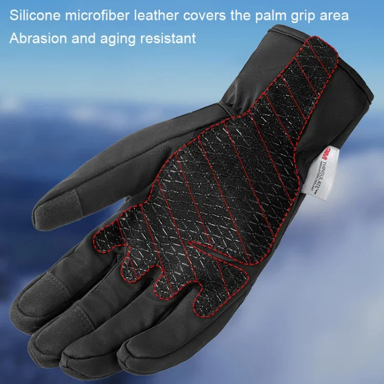Luvas de Esqui de Inverno A030 para Ciclismo, Desporto, com Ecrã Tátil e Quentes, M, L, XL