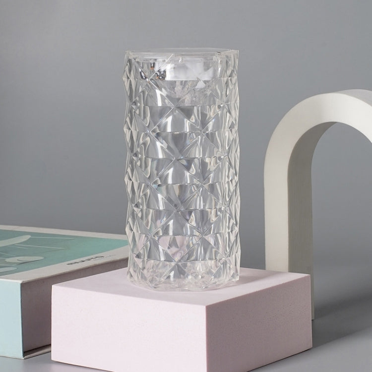 2 Peças SF-001A Lâmpada Ambiente Rosa 1.5V para Cabeceira, Lâmpada de Mesa de Cristal LED, 2 Peças Luz Amarela Sem Humidificador, 2 Peças Luz Branca Sem Humidificador