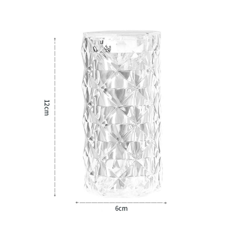 2 Peças SF-001A Lâmpada Ambiente Rosa 1.5V para Cabeceira, Lâmpada de Mesa de Cristal LED, 2 Peças Luz Amarela Sem Humidificador, 2 Peças Luz Branca Sem Humidificador