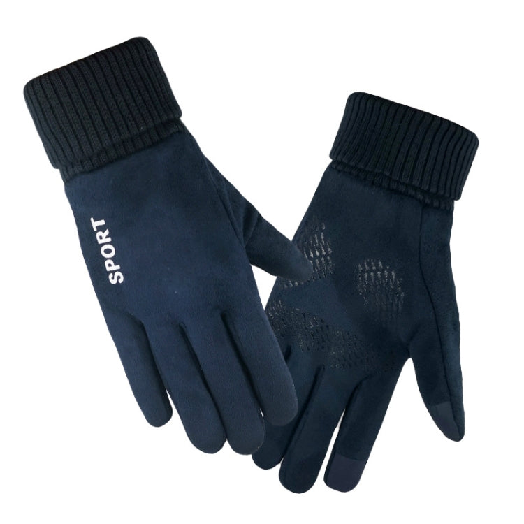 Luvas Quentes de Camurça para Homem Q35, Luvas Desportivas de Ciclismo com Ecrã Tátil, Q35 Caqui, Q35 Preto, Q35 Azul Escuro