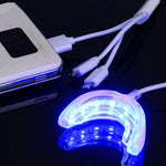 Dispositivo de Clareamento Dentário com 16 LEDs Sistema de Branqueamento Dental, Com Cabo de Dados 3 em 1