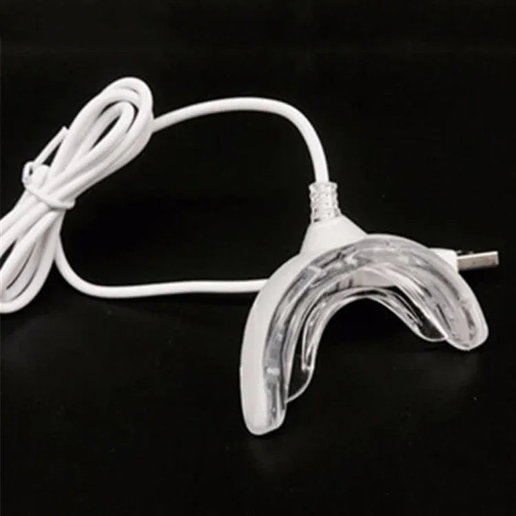 Dispositivo de Clareamento Dentário com 16 LEDs Sistema de Branqueamento Dental, Com Cabo de Dados 3 em 1