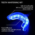 Dispositivo de Clareamento Dentário com 16 LEDs Sistema de Branqueamento Dental, Com Cabo de Dados 3 em 1