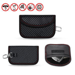 Estojo para Cartão RFID de Fibra de Carbono Bolsa de Blindagem de Sinal para Chave de Carro à Prova de Radiação, 10,5 x 6,5cm, 11,5 x 7,5cm