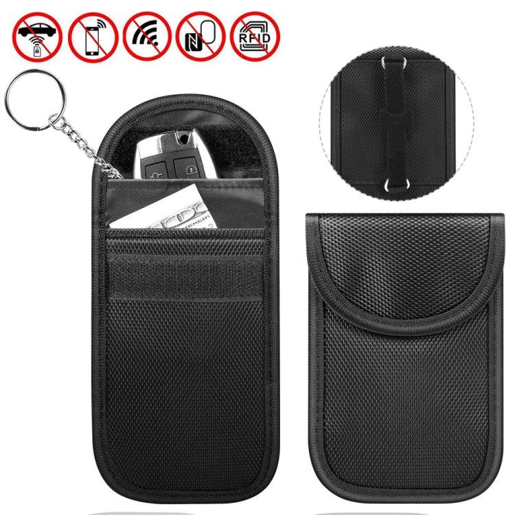 Saco de Blindagem de Sinal para Chave de Carro com Duplo Fecho Estojo para Cartão RFID Anti-Magnético, Duplo Fecho
