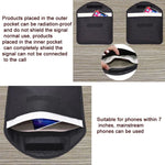 Saco de Blindagem de Sinal para Telemóvel e Tablet Estojo Anti-Radiação RFID, 23,5 x 18cm