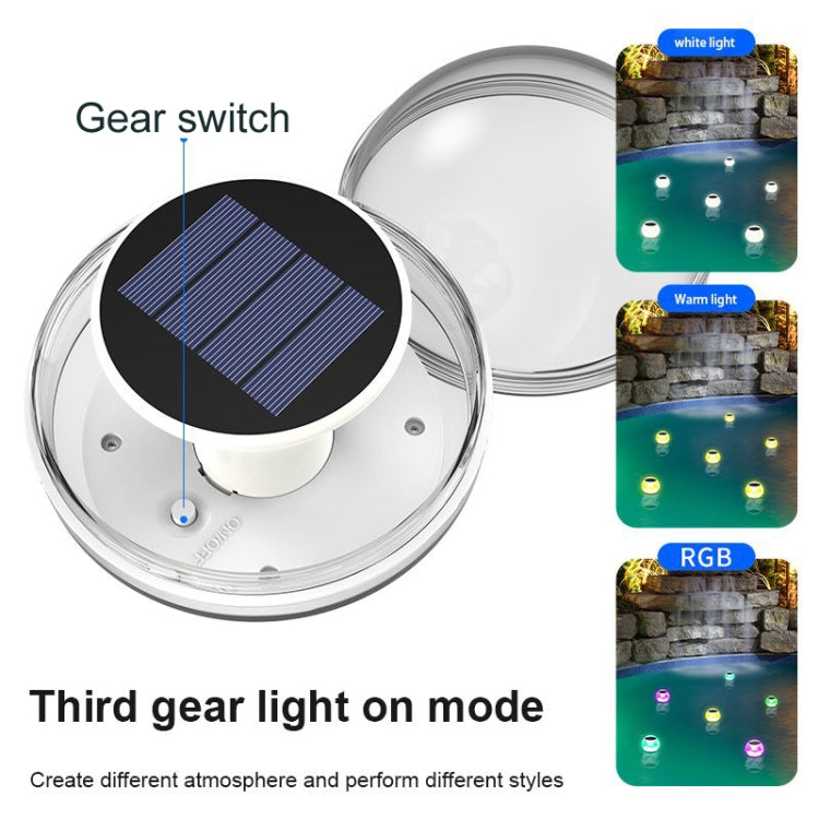 Luzes Flutuantes Solares para Água, Luzes Decorativas Flutuantes para Pátio e Piscina, Três Modos de Luz