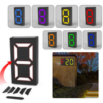 Lâmpada de Número Solar DIY N766B para Placa de Porta, Luzes de Parede à Prova de Água para Exterior, N766B (Modelo de Luz Colorida), N766B (Luz Branca/Luz Quente)