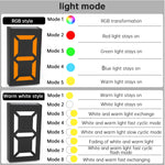Lâmpada de Número Solar DIY N766B para Placa de Porta, Luzes de Parede à Prova de Água para Exterior, N766B (Modelo de Luz Colorida), N766B (Luz Branca/Luz Quente)