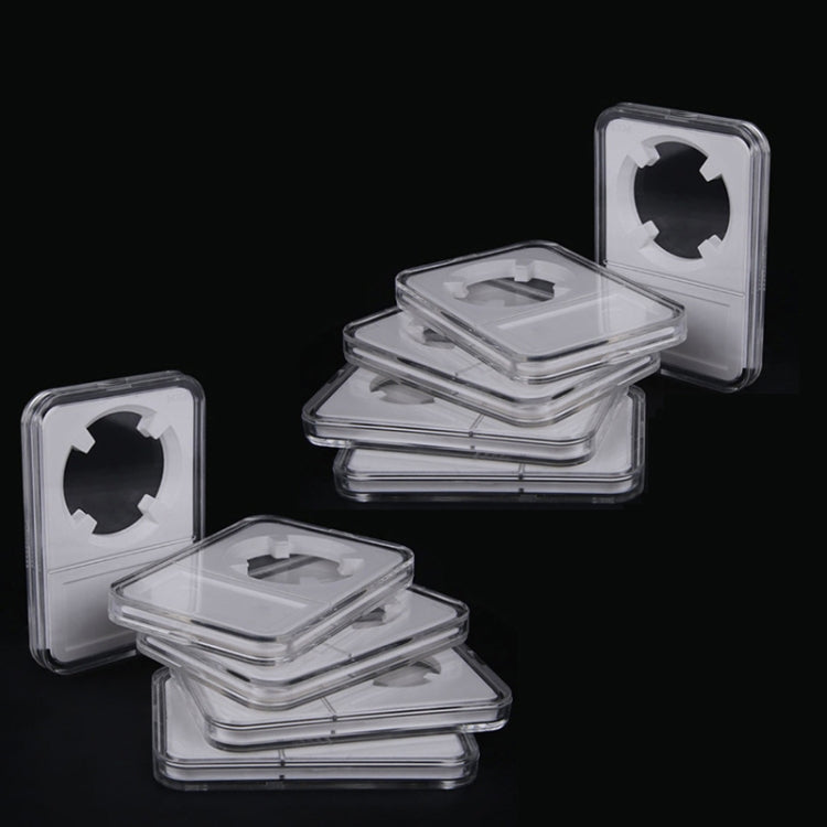 Caixa de Identificação e Avaliação para Moedas Comemorativas, Caixa de Coleção de Moedas, Cor: Branco (40mm), Branco (25mm), Branco (27mm), Branco (30mm), Branco (38,5mm), Branco (40mm)