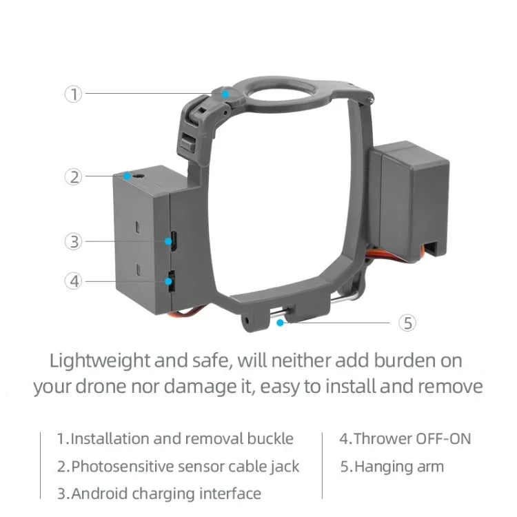 Lançador de Drone Sistema Airdrop para DJI Mavic 2 Pro & Zoom, Para DJI Mavic 2 Pro & Zoom