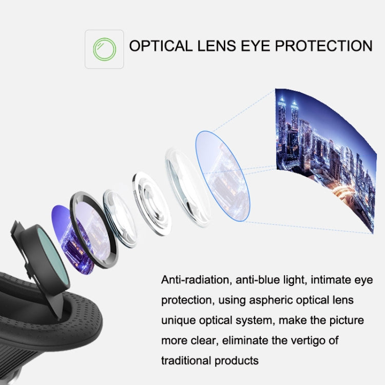 Óculos VR Virtuais 3D VRSHINECON G10, G10 Preto