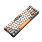 ZIYOU LANG K68 Teclado Mecânico Sem Fios Bluetooth Dual Model com 68 Teclas, Estilo:, Versão Eixo Vermelho (Cintilante), Versão Eixo Verde (Cinza), Versão Eixo Vermelho (Cinza)