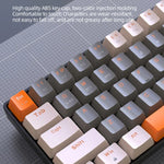 ZIYOU LANG K68 Teclado Mecânico Sem Fios Bluetooth Dual Model com 68 Teclas, Estilo:, Versão Eixo Vermelho (Cintilante), Versão Eixo Verde (Cinza), Versão Eixo Vermelho (Cinza)
