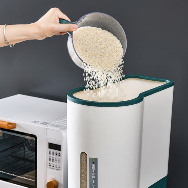 Recipiente de Armazenamento de Arroz Fresco à Prova de Insetos, Selado, à Prova de Humidade, com Pressão de Um Botão, 5 KG