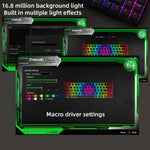 ZIYOU LANG T8 Teclado Mecânico Gaming RGB com 68 Teclas, Comprimento do Cabo: 1,5m, Estilo:, Versão Micro Light T8 Eixo Verde