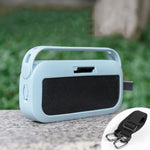 Para Bose SoundLink Flex Capa Protetora de Silicone para Coluna Bluetooth com Alça de Ombro, Estilo 1 Preto, Estilo 1 Azul