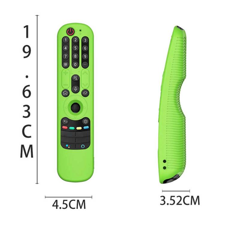 Capa protetora de silicone para comando de TV LG An-MR21GC / AN-MR21N / AN-MR21GA, Y36 Verde Luminoso, Y36 Preto, Y36 Azul, Y36 Vermelho, Y36 Azul Luminoso