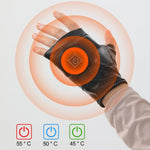 1 Par de Luvas Elétricas Inteligentes Recarregáveis com Temperatura Ajustável, Luvas de Meio Dedo, S, M, L