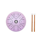Instrumento de Percussão Tambor Vazio Steel Tongue Shuffle SD-5 de 5,5 Polegadas, Shuffle Amarelo, Shuffle Rosa, Shuffle Roxo, Shuffle Verde