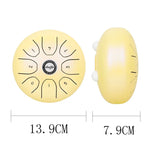 Instrumento de Percussão Tambor Vazio Steel Tongue Shuffle SD-5 de 5,5 Polegadas, Shuffle Amarelo, Shuffle Rosa, Shuffle Roxo, Shuffle Verde