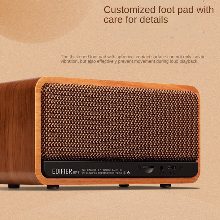 Coluna de Madeira Retro Clássica Portátil Edifier M230 com Bluetooth 5.0, M230