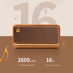 Coluna de Madeira Retro Clássica Portátil Edifier M230 com Bluetooth 5.0, M230