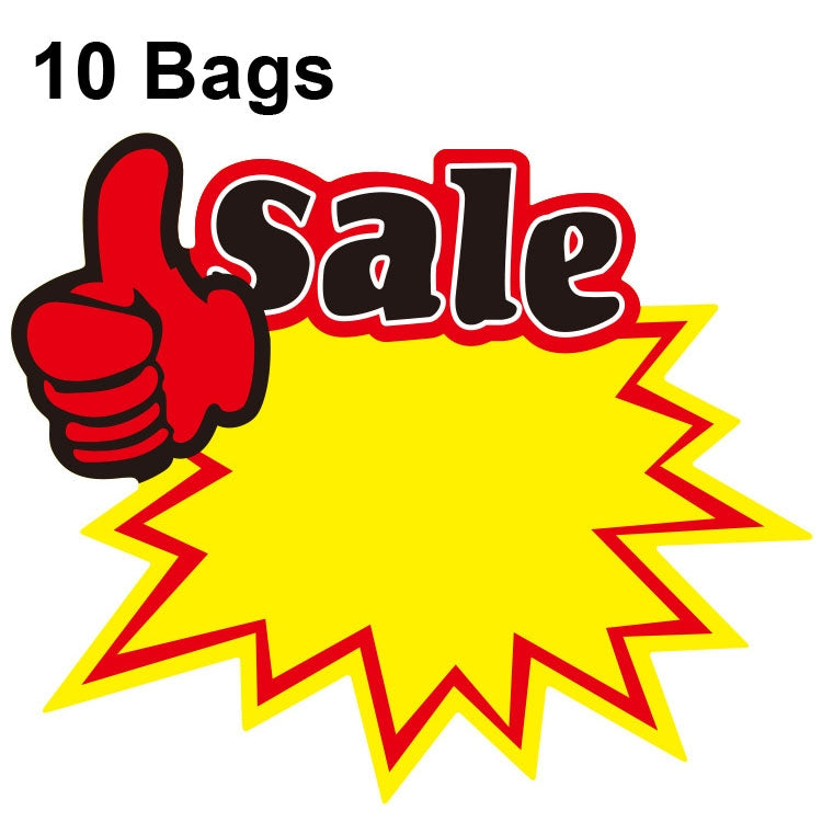 10 Sacos 25x19cm Etiqueta de Preço para Produto Explosivo, Etiqueta de Preço de Supermercado, WM-001, WM-002, WM-003, WM-005, WM-006, WM-007, WM-008, WM-009, WM-010, WM-011, WM-012, WM-013, XD-511, XD-520, XD-532, XD-537, XD-541, XD-559