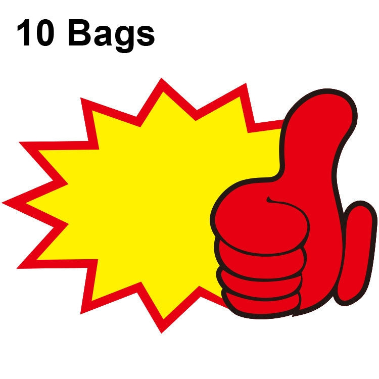 10 Sacos 25x19cm Etiqueta de Preço para Produto Explosivo, Etiqueta de Preço de Supermercado, WM-001, WM-002, WM-003, WM-005, WM-006, WM-007, WM-008, WM-009, WM-010, WM-011, WM-012, WM-013, XD-511, XD-520, XD-532, XD-537, XD-541, XD-559